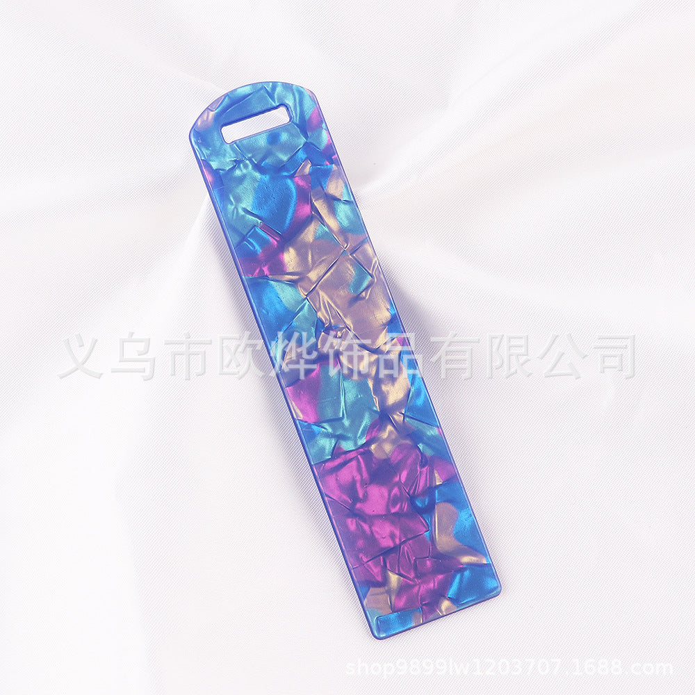Wholesale 10pcs New Textured Acrylic Bookmark Pendant Card Bookmark